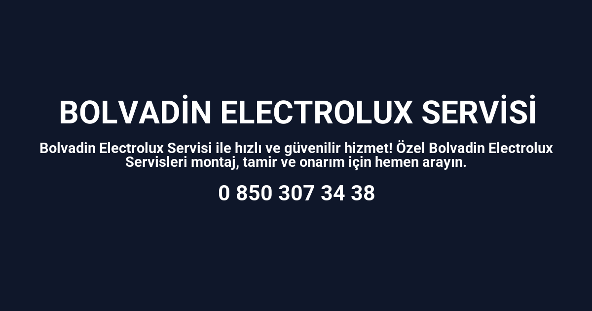 Bolvadin Electrolux Servisi